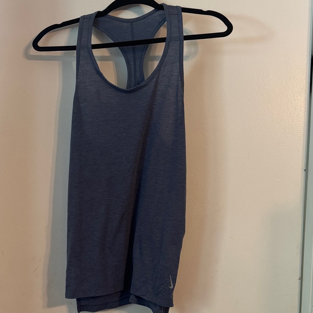 Nike Women's Heather Blue Tank Top